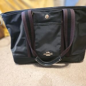 Coach Black and Brown Tote Bag